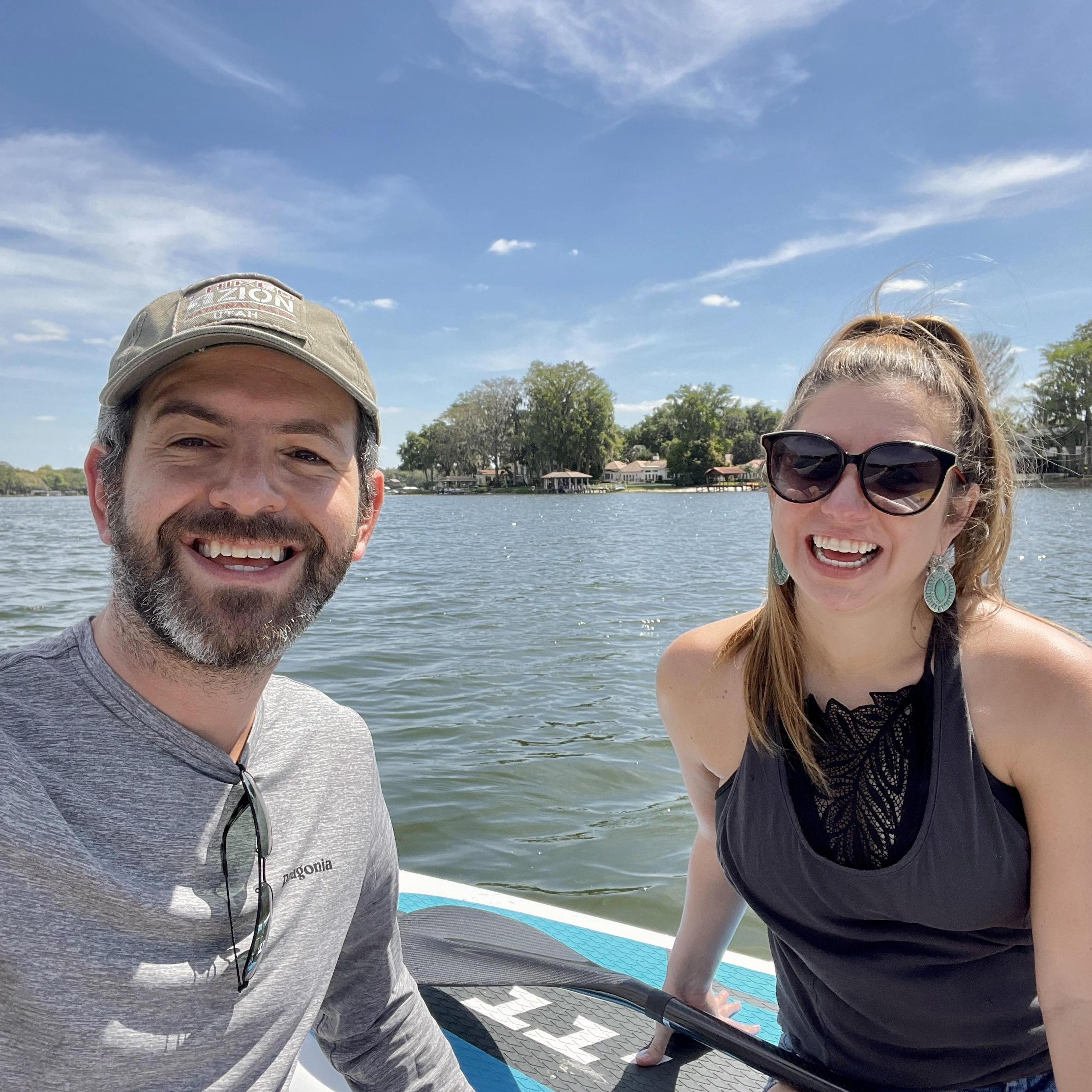 On the lake where we had our first date!