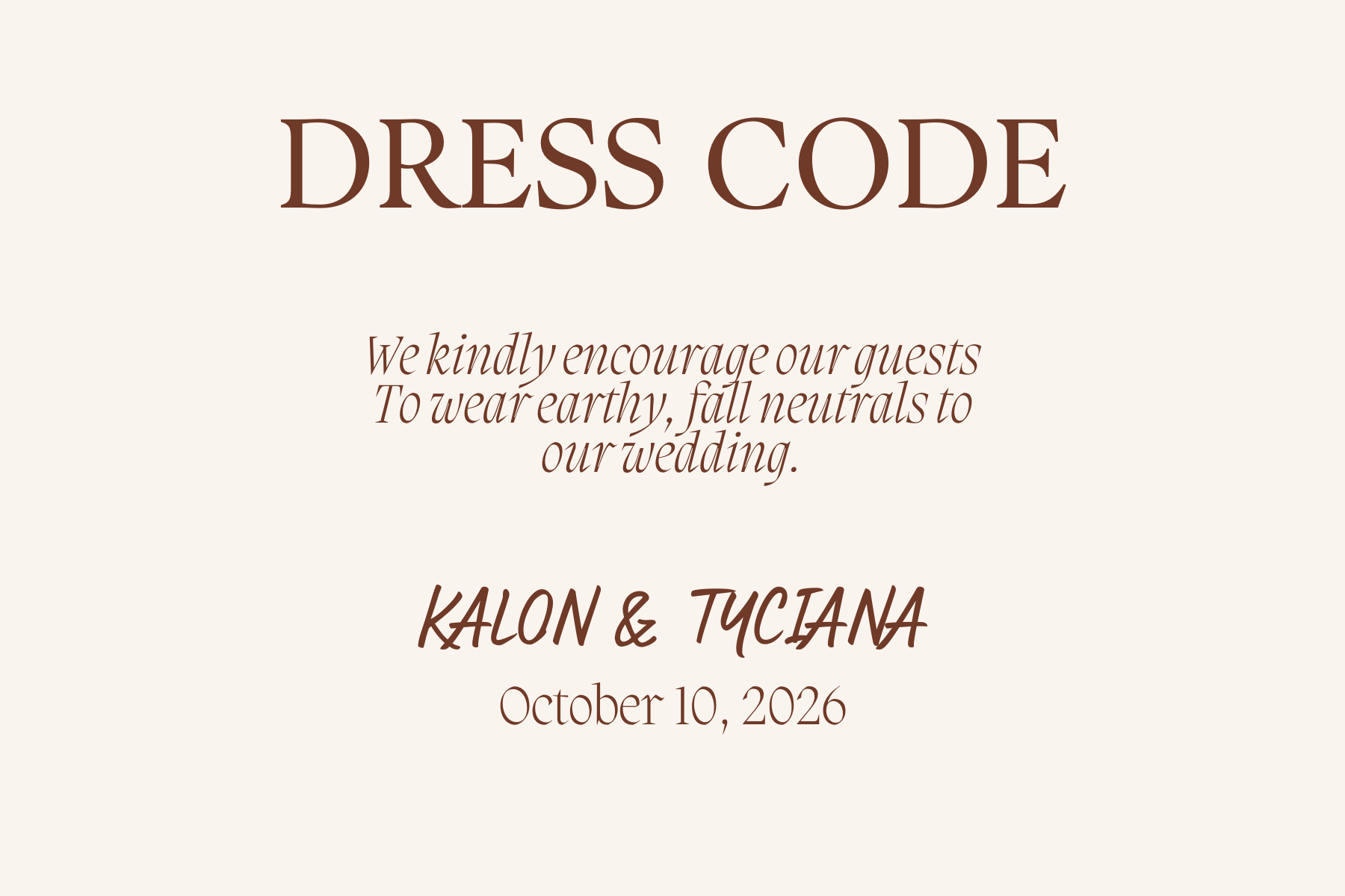 The Wedding Website of Tyciana Johnson and Kalon Hightower