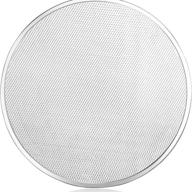 New Star Foodservice Restaurant-Grade Seamless Aluminum Pizza Baking Screen, 20 Inch