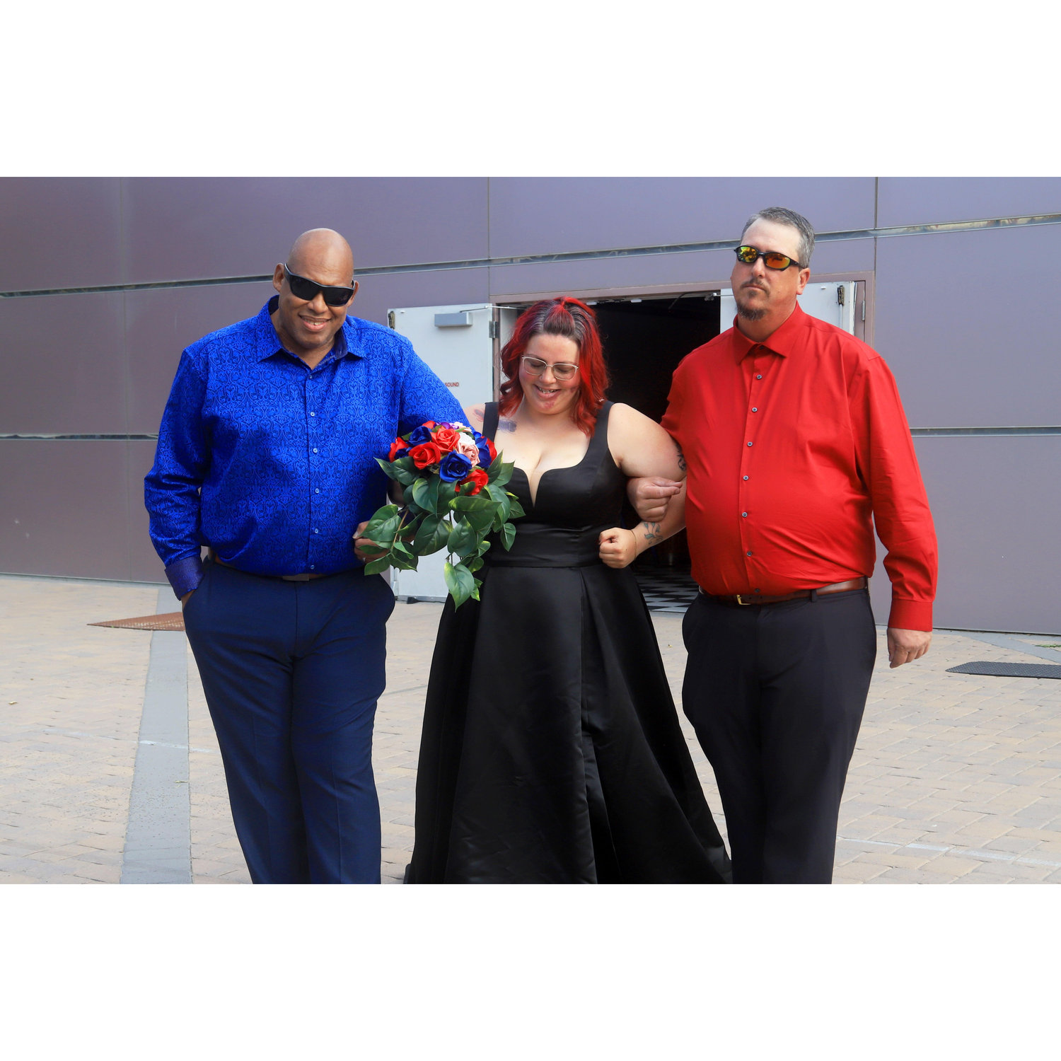 Uncle Jermaine and Uncle Rick with the bride