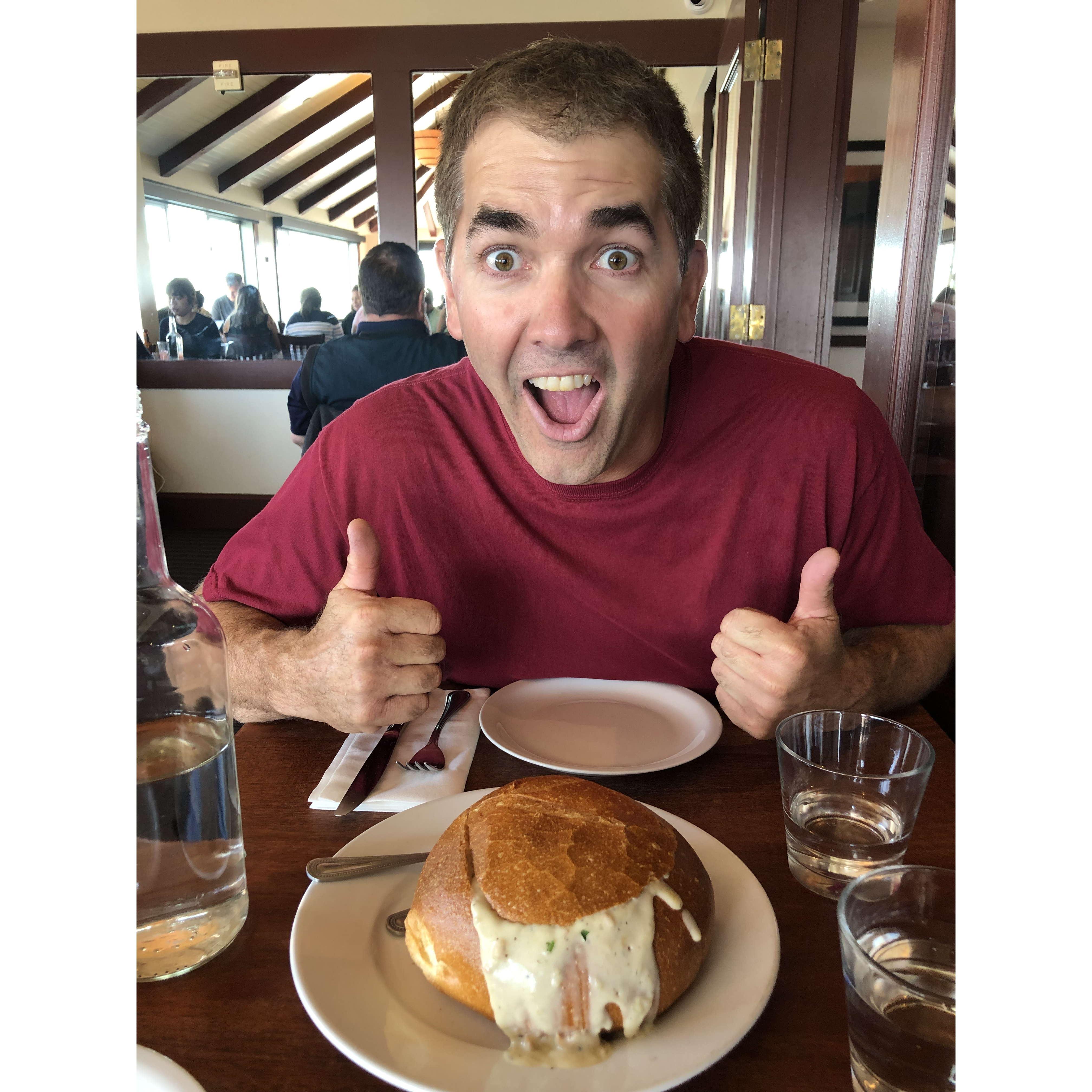 First vacation - California! Clam Chowder in SF