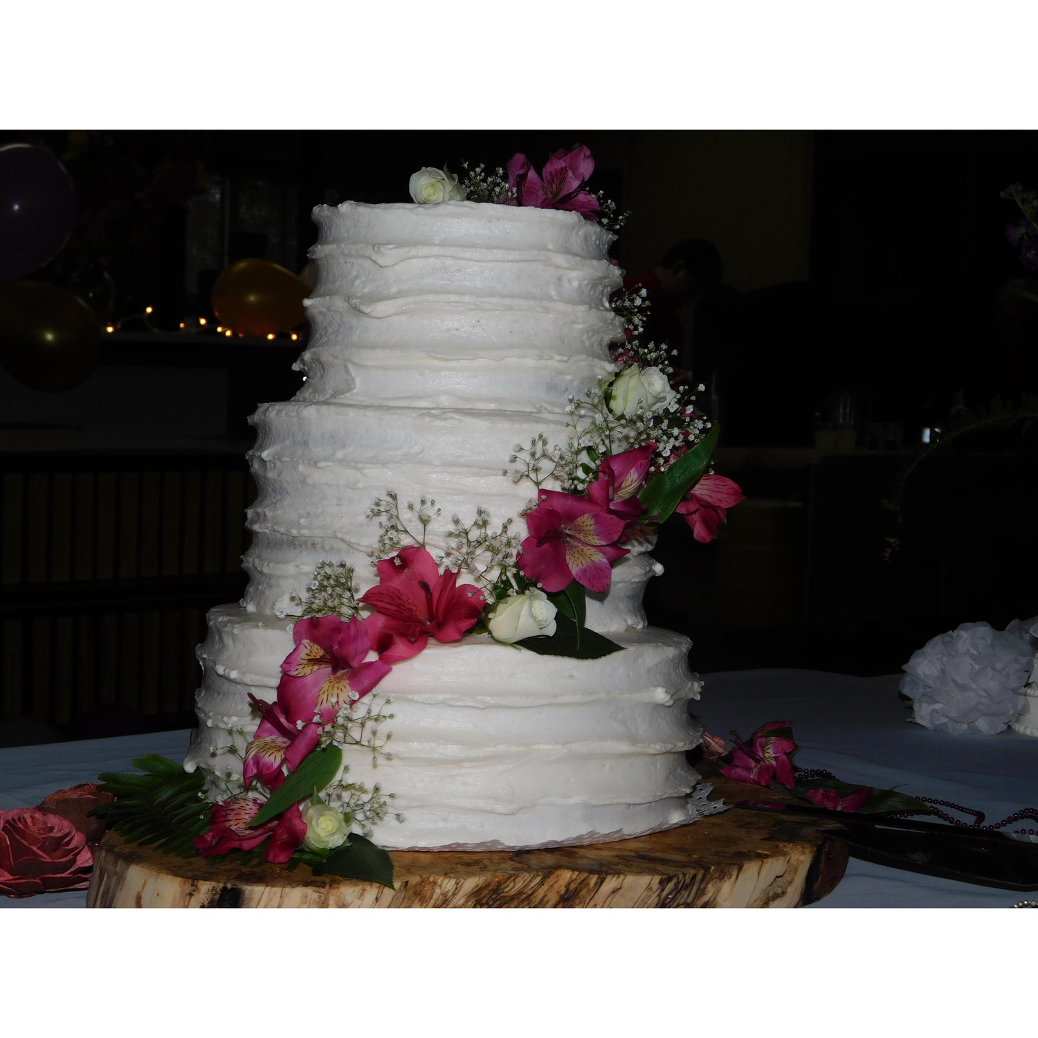 Our lovely wedding cake!
