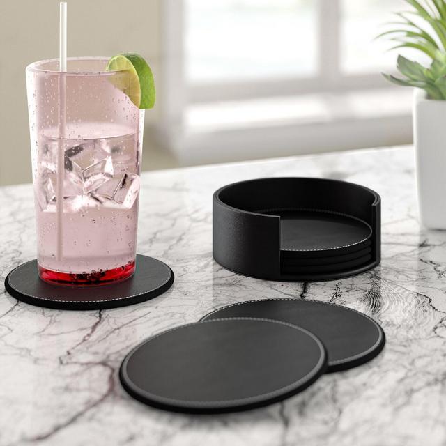 Coaster Set with Holder