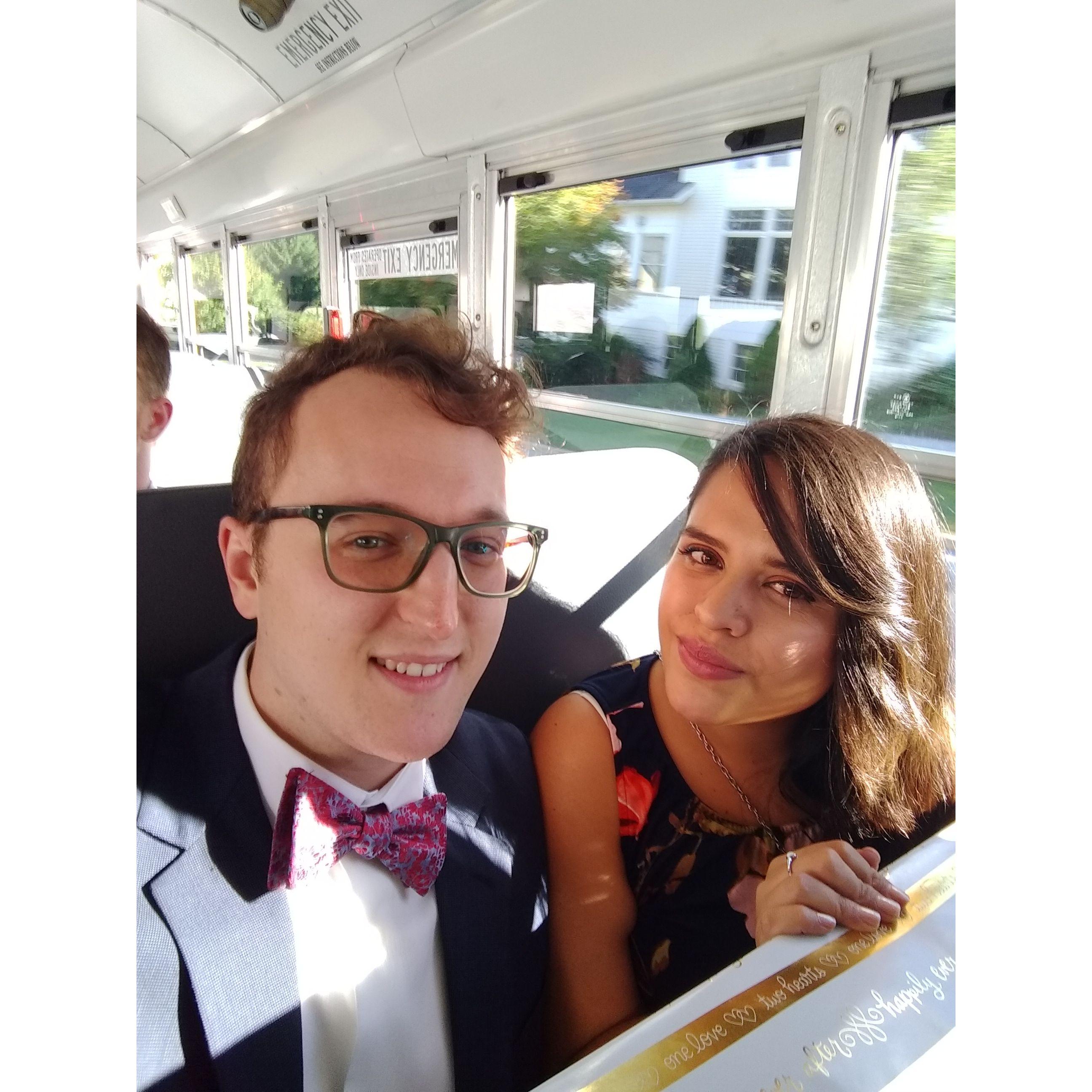 Heading to a wedding