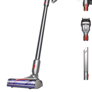 Dyson - V8 Cordless Vacuum with 6 accessories - Silver/Nickel