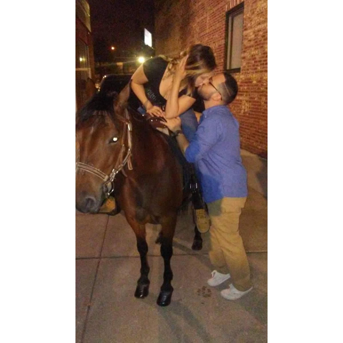 Epic kiss at Salsa Night at the Piazza Philly, PA