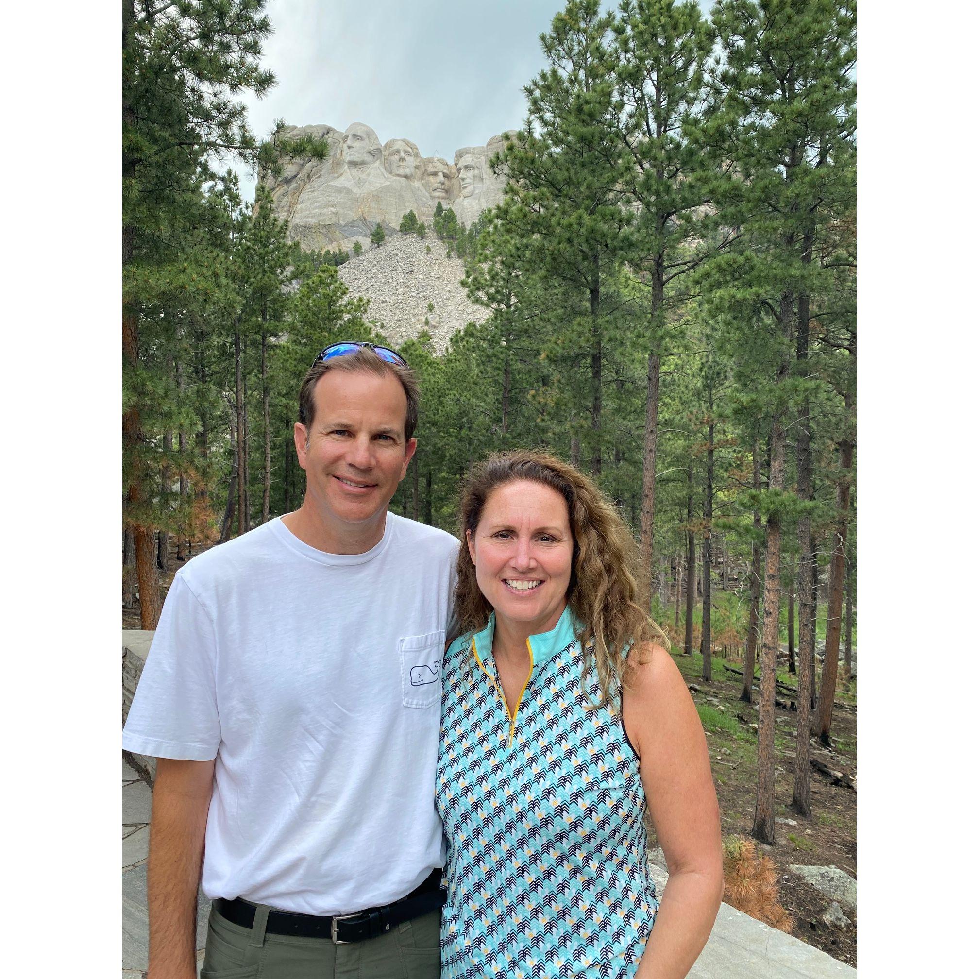 At Mount Rushmore.