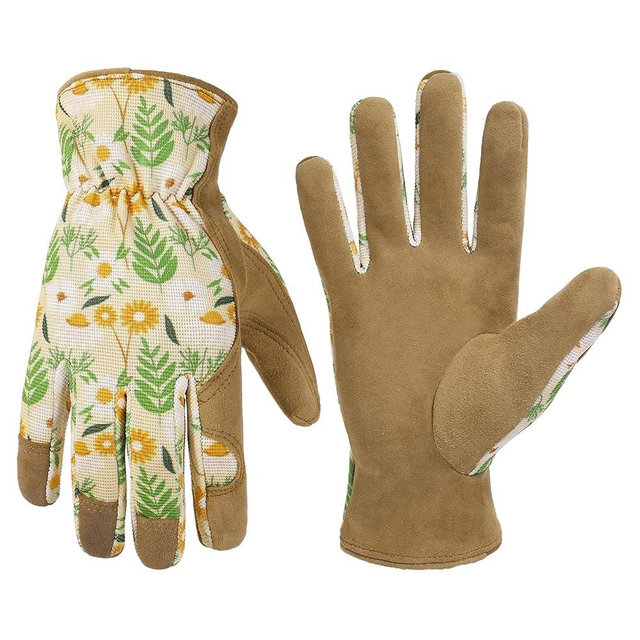 HANDLANDY Women Safety Work Gloves Utility Touch Screen Working Grip Glove for Yardwork Gardening Breathable Mechanic Gloves
