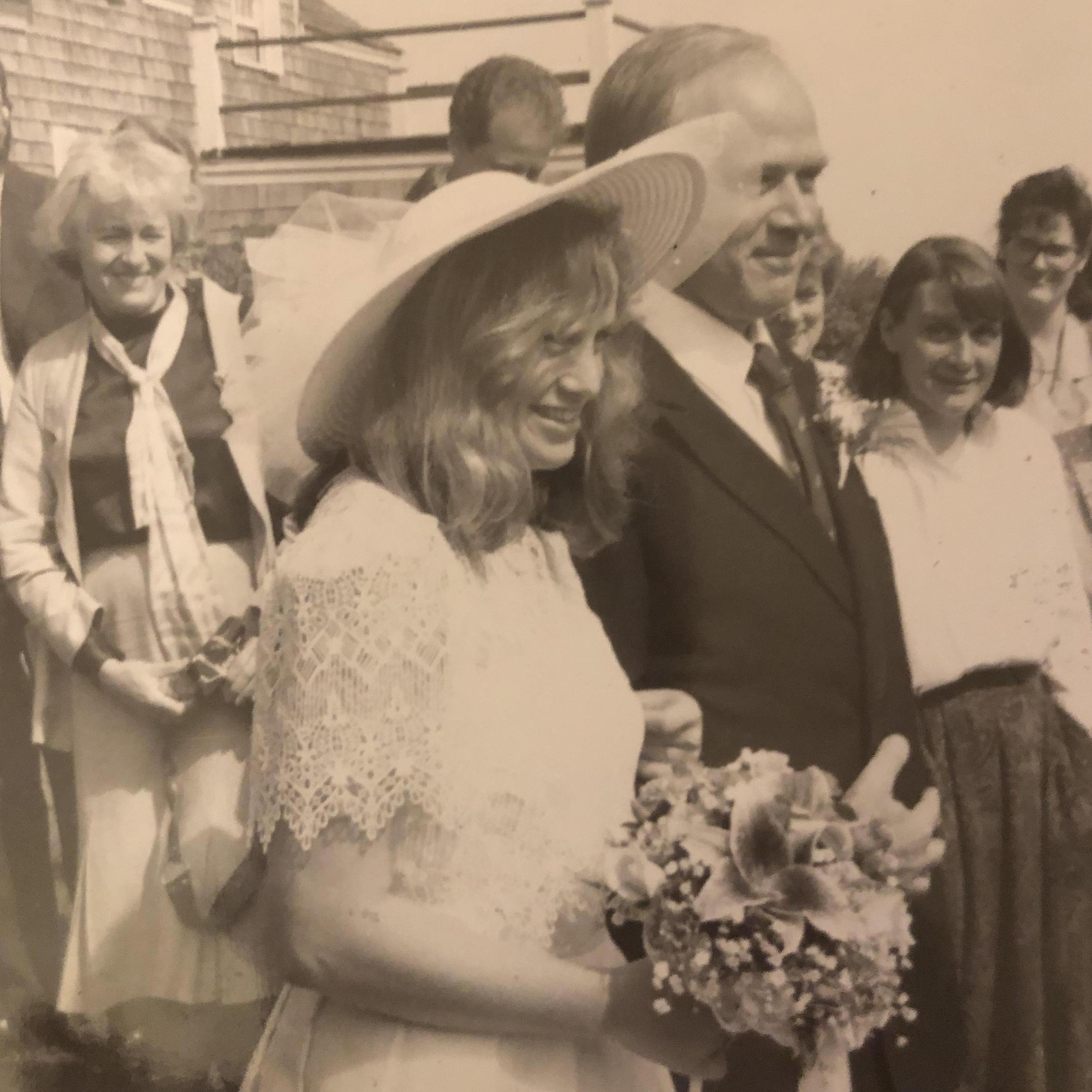 Louise (Isabelle's mom) and her father Gus.  You may see this wedding dress again ;)