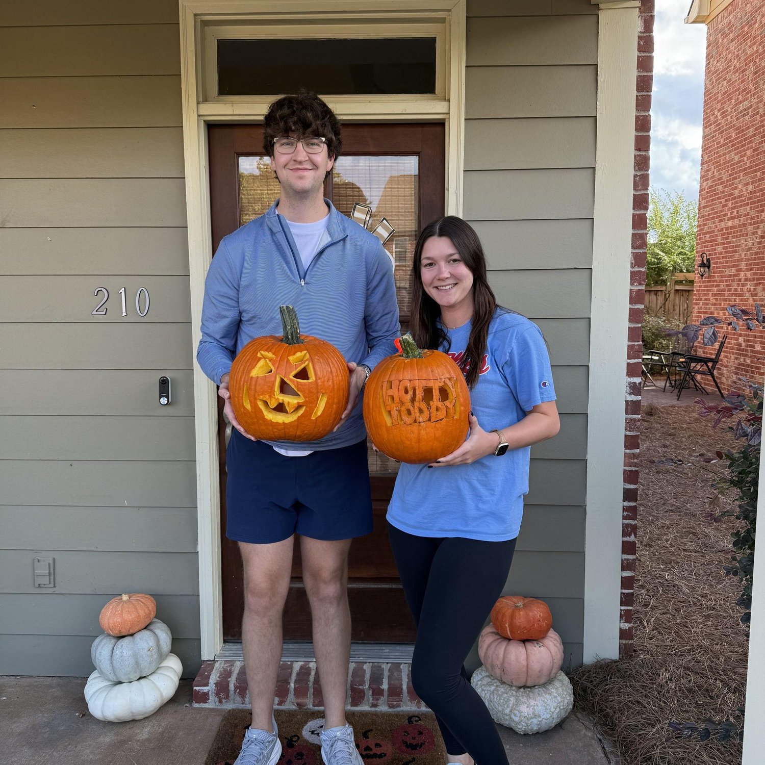 Pumpkin carving for Halloween