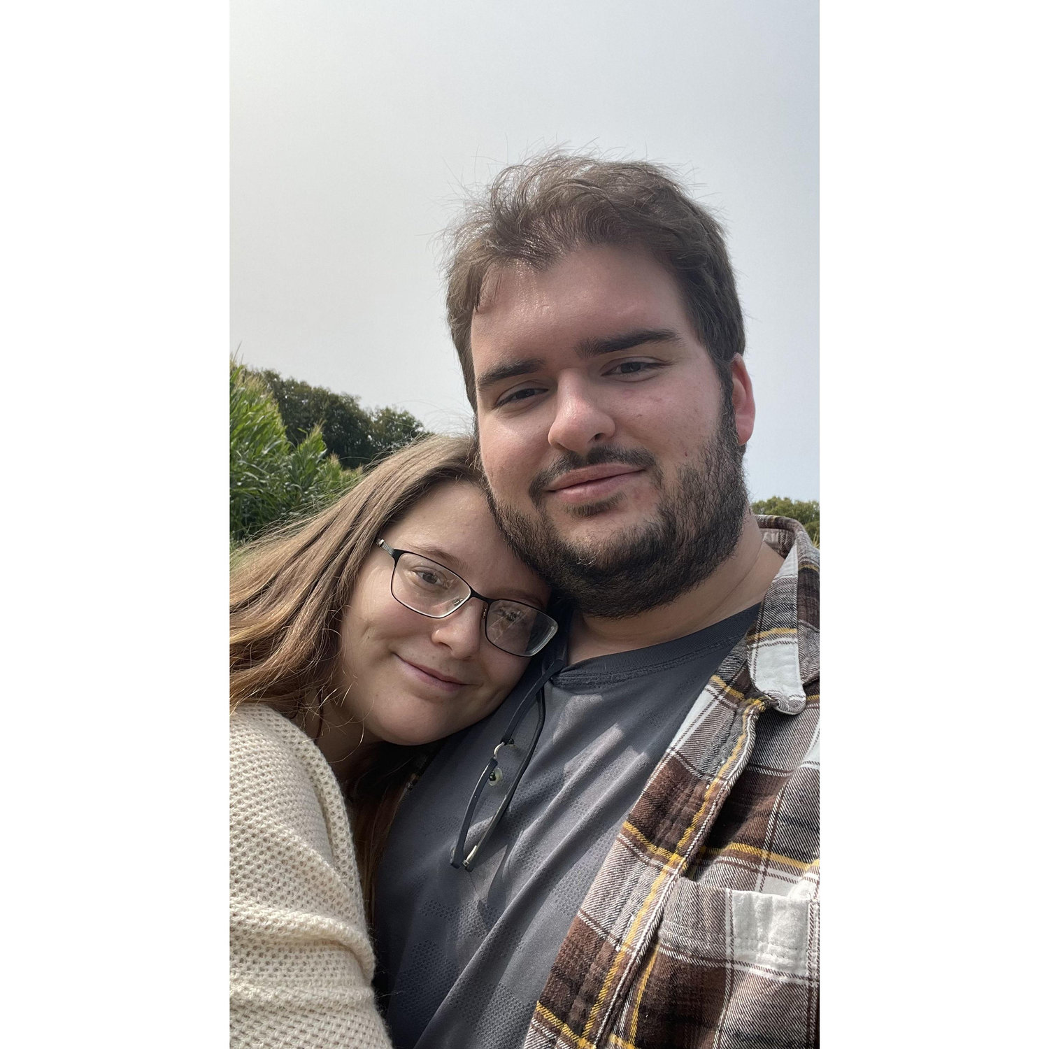 This was taken at Eckert's Orchard as we were picking apples.