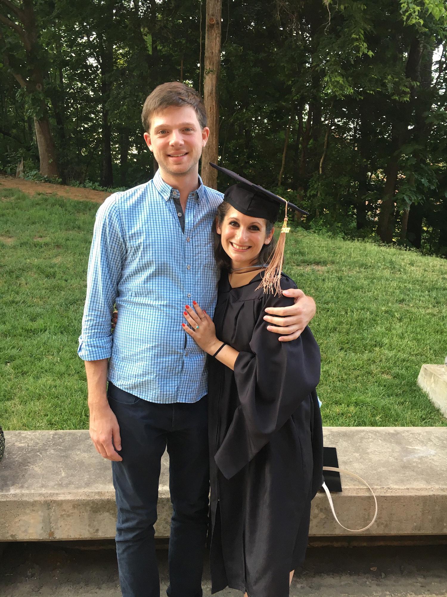 Business school graduation in Chapel Hill, NC