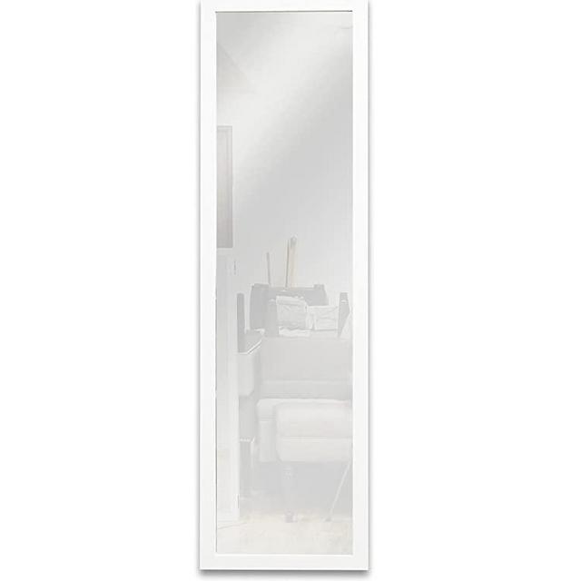 Mirrotek Door Hanging Mirror, 14" x 42", White
