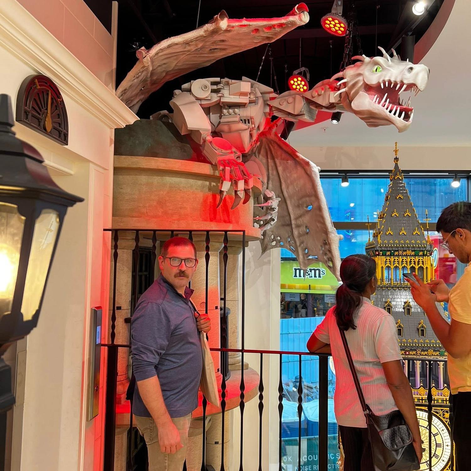 In the Lego store in London