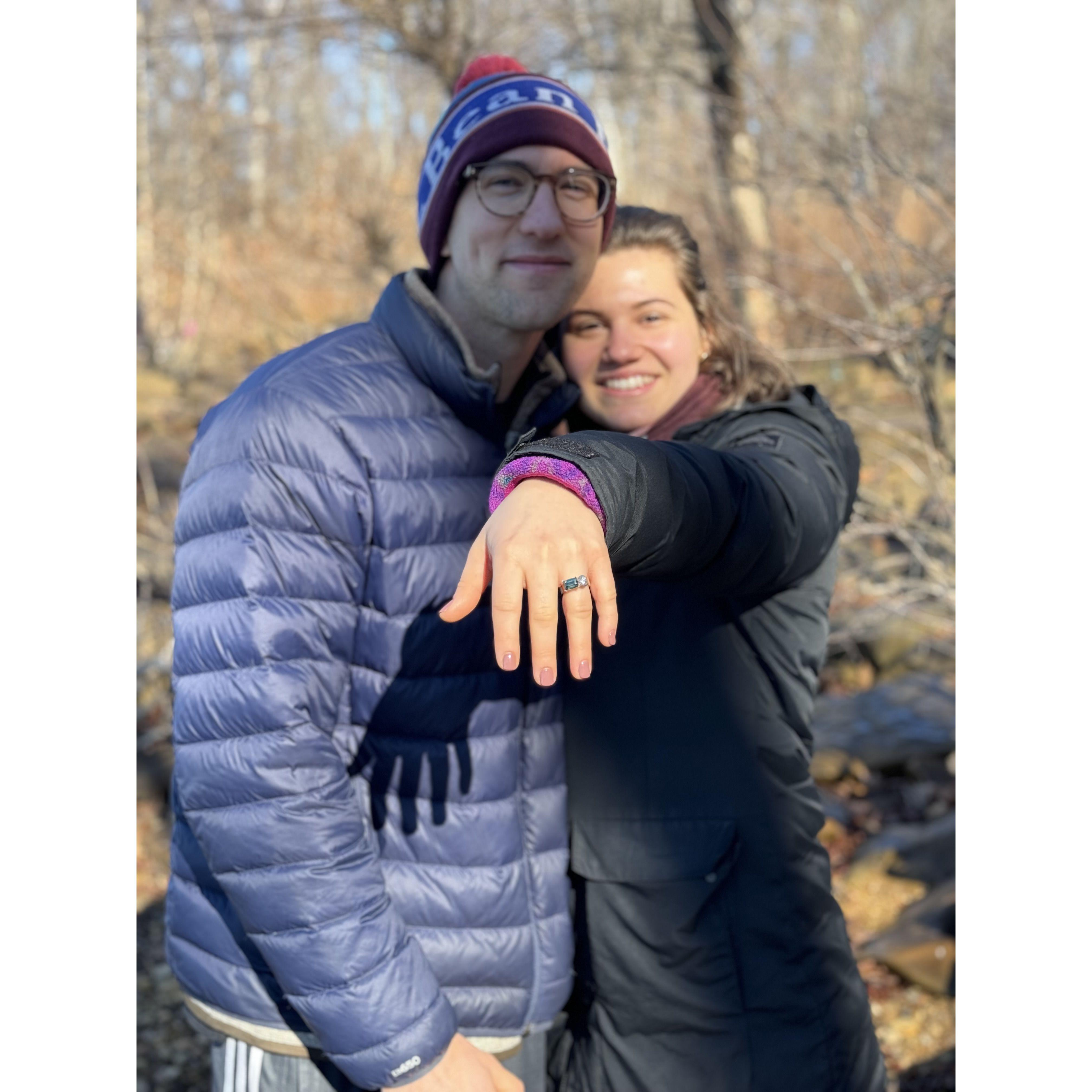 Feb 2024 - When Pete proposed!