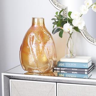 Golden Glass Contemporary Vase
