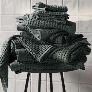Dreamweave Waffle Bath Towel Bundle- Botanical Green