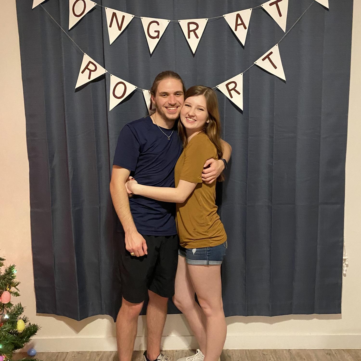 Robert’s graduation party, May 2020
