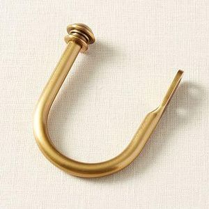 PB Standard Basic Holdback, Set of 2, Brass Finish