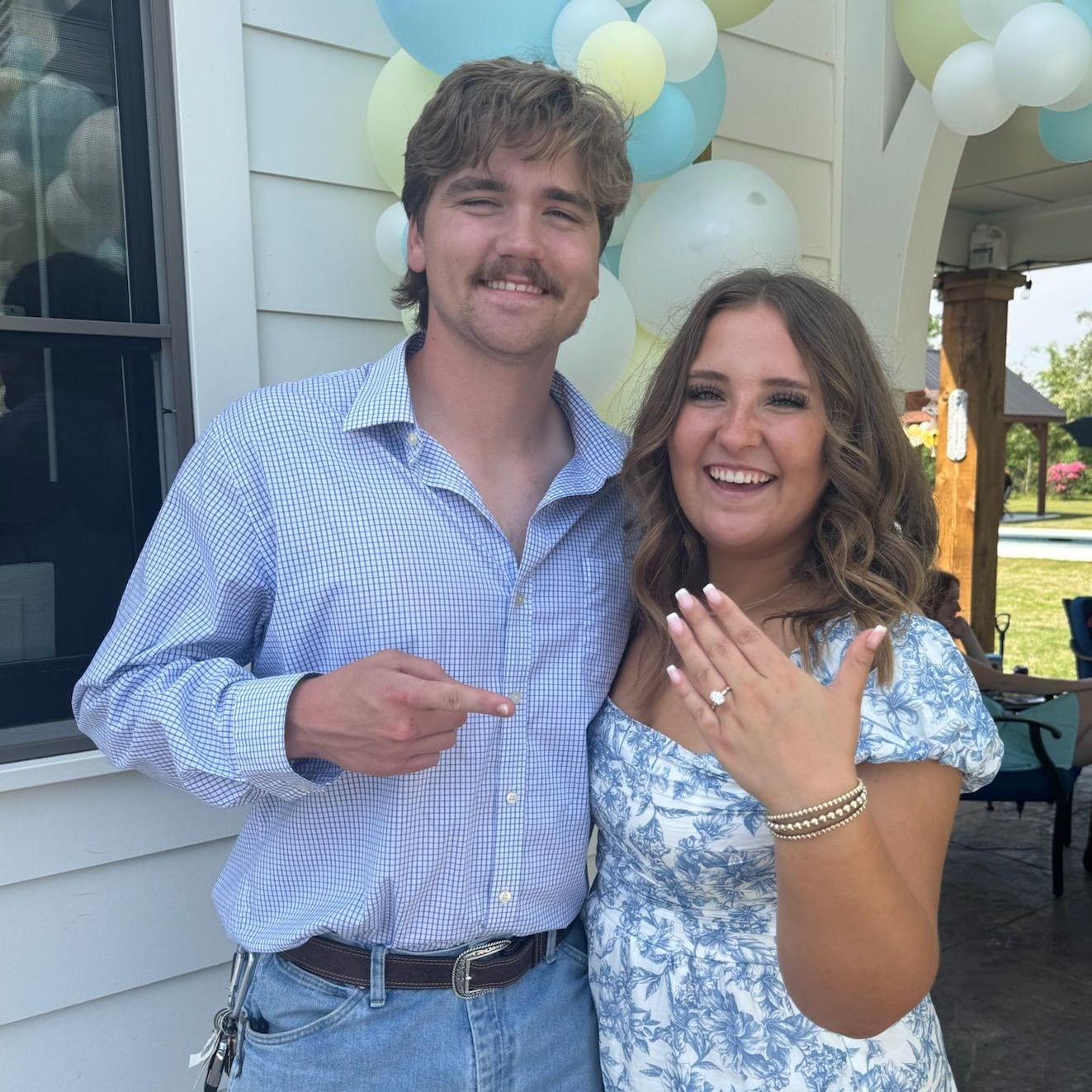And he had planned a surprise engagement party for right after! My family and friends were there as well as his family and friends! It was so sweet to have everybody in one place! Great job Eli :)
