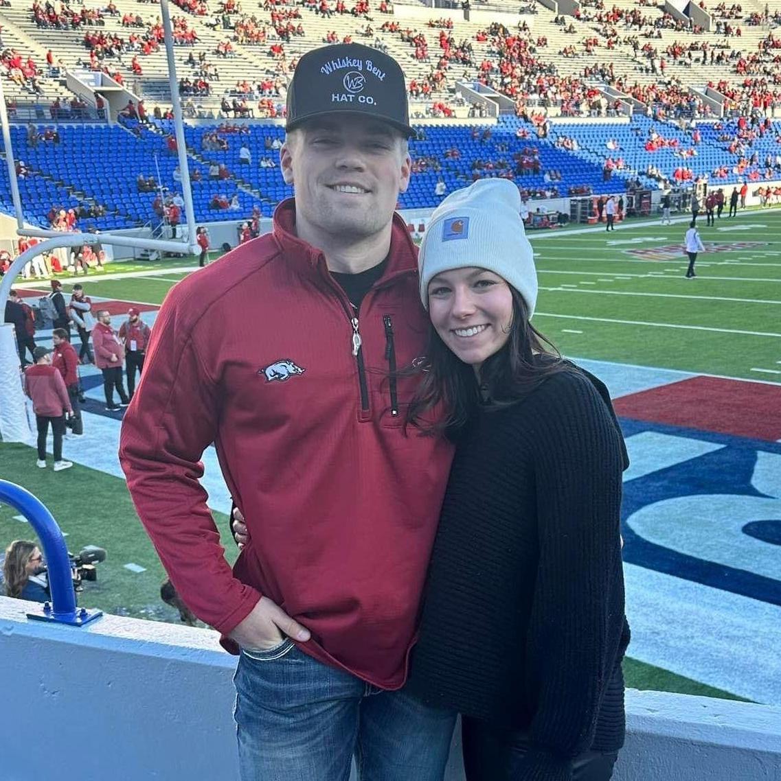 Our first Arkansas Razorback game together!