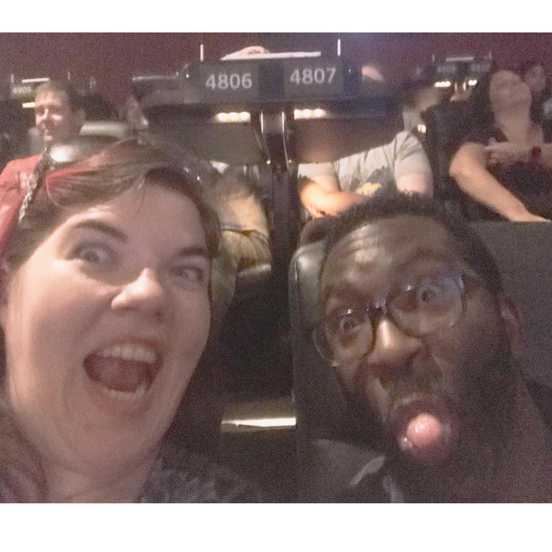 we have a lot of theater selfies haha!
