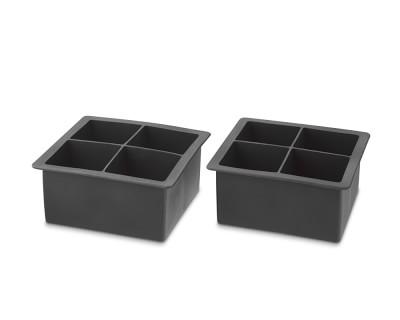 King Cube Silicone Ice Cube Trays, Set of 2