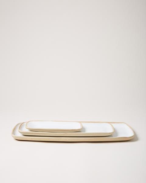 Farmhouse Pottery Rectangle Serving Tray | Large