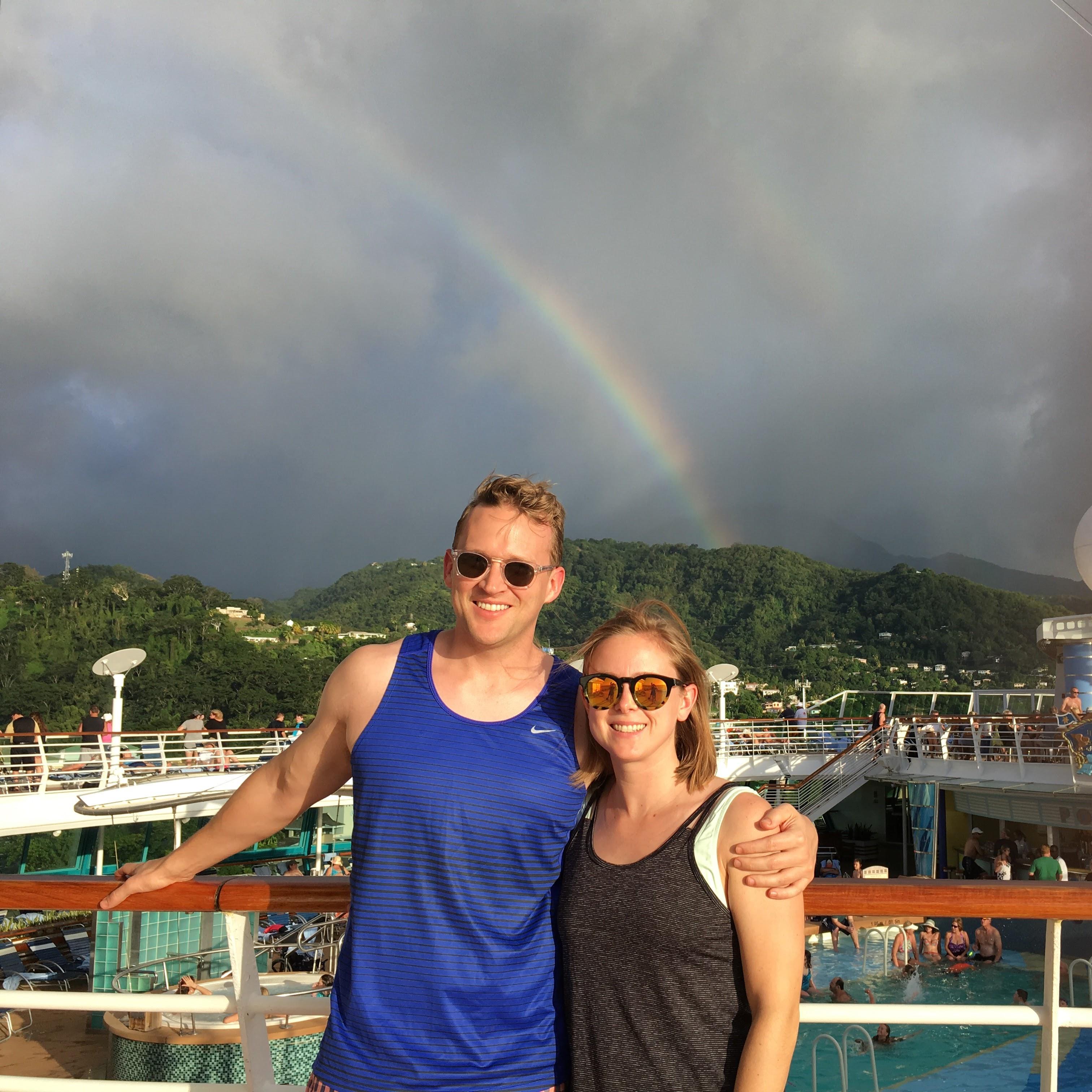 Rainbow over Dominica