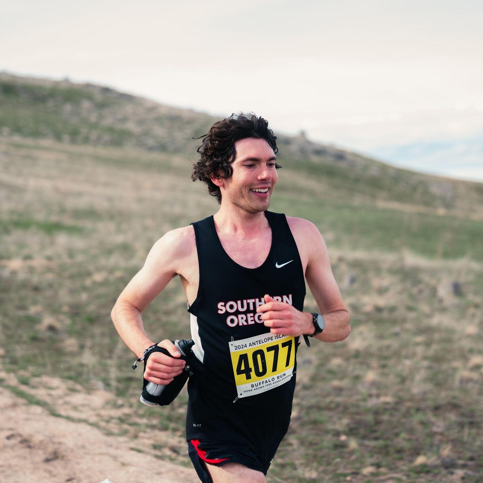 Antelope Island Race 
For those wondering, Yes he won!