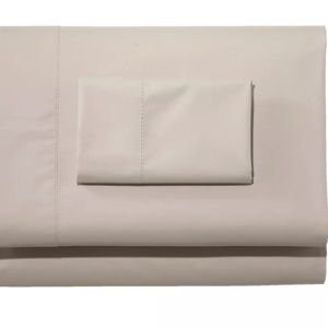 280-Thread-Count Pima Cotton Percale Sheet Set - Silver Sand