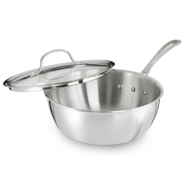 Calphalon Tri-Ply Stainless Steel 3-Quart Chef's Pan with Cover