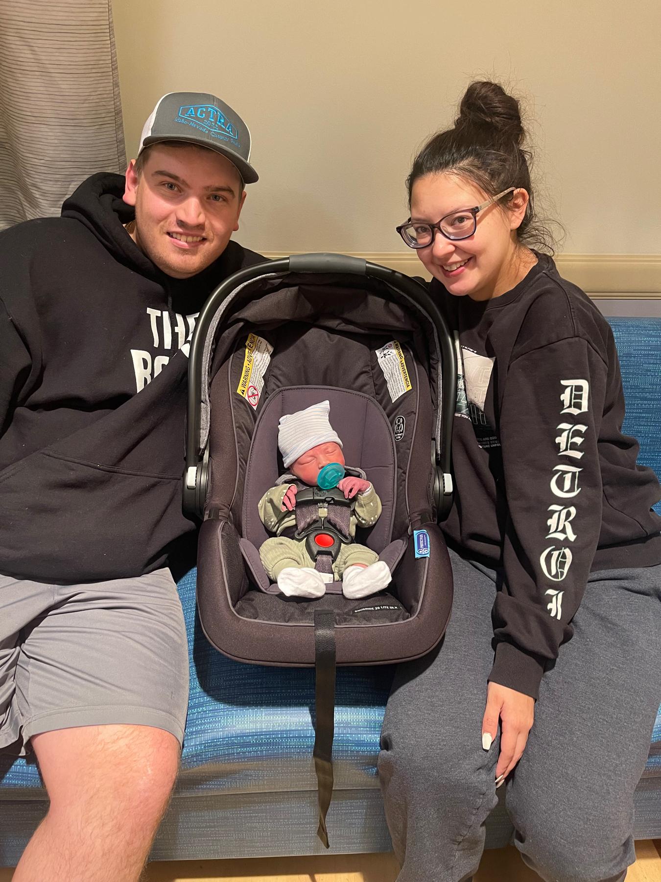 It’s baby time! They welcomed baby Levi in January of 2023. Here’s to their next big adventure: getting married!