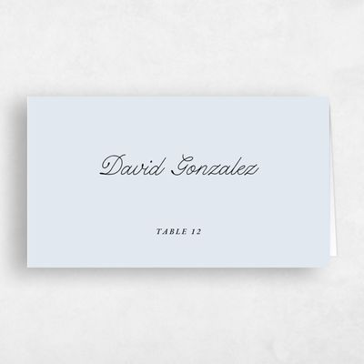 Ice, Blue Wedding Place Card - Colmar