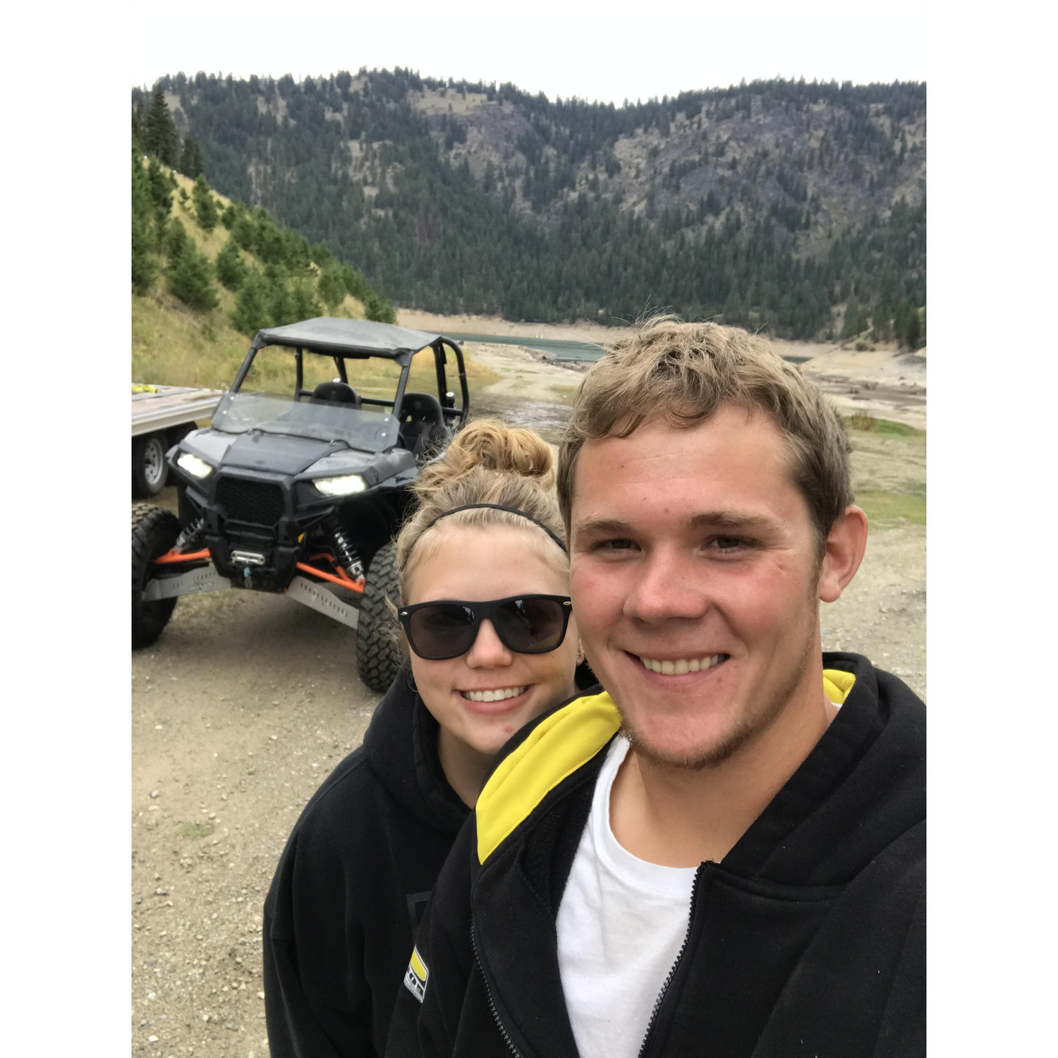 Mudding up at the lake. An amazing new experience!