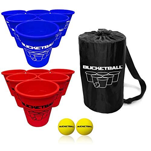 Bucket Ball - Beach Edition - Ultimate Beach, Pool, Yard, Camping, Tailgate, BBQ, Backyard, Lawn, Water, Wedding, Events, Indoor, Outdoor Game – Best Gift Toy for Boys, Girls, Teens, Adults, Family