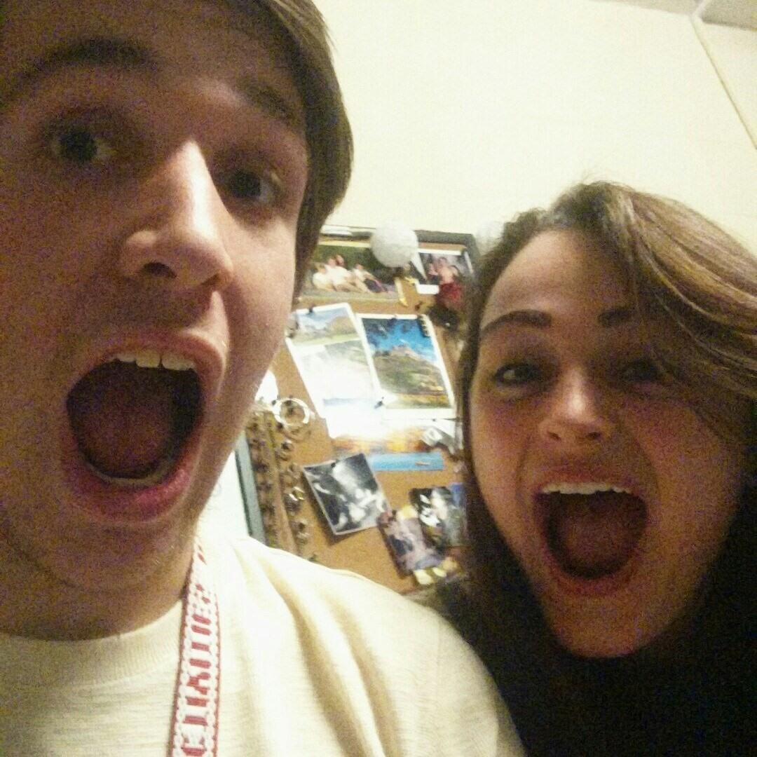 Our first ever picture together in Jenn's dorm at Clark University.