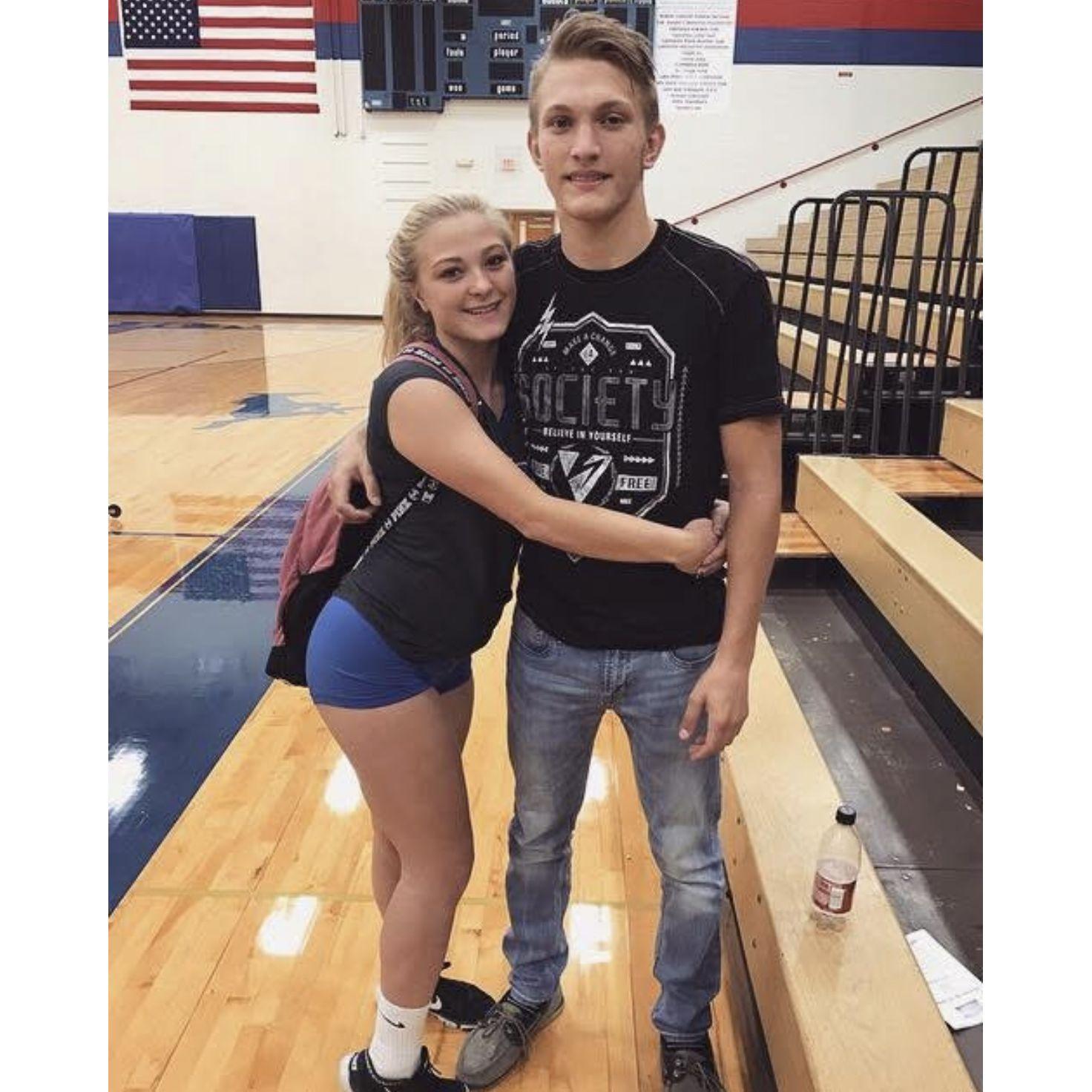 Amber's volleyball game -2016