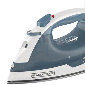 BLACK+DECKER Easy Steam Compact Iron for Clothes, Automatic Shutoff, Nonstick Plate, Light Weight, 1200 Watts