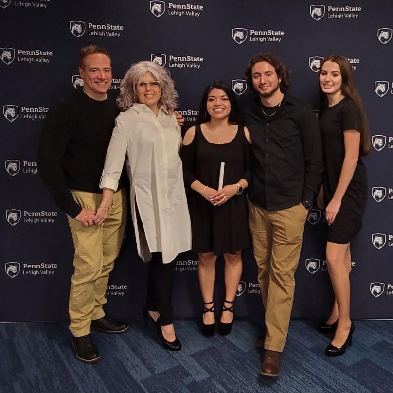 Kayla's Psi Chi International Honor Society induction ceremony, March 2022
