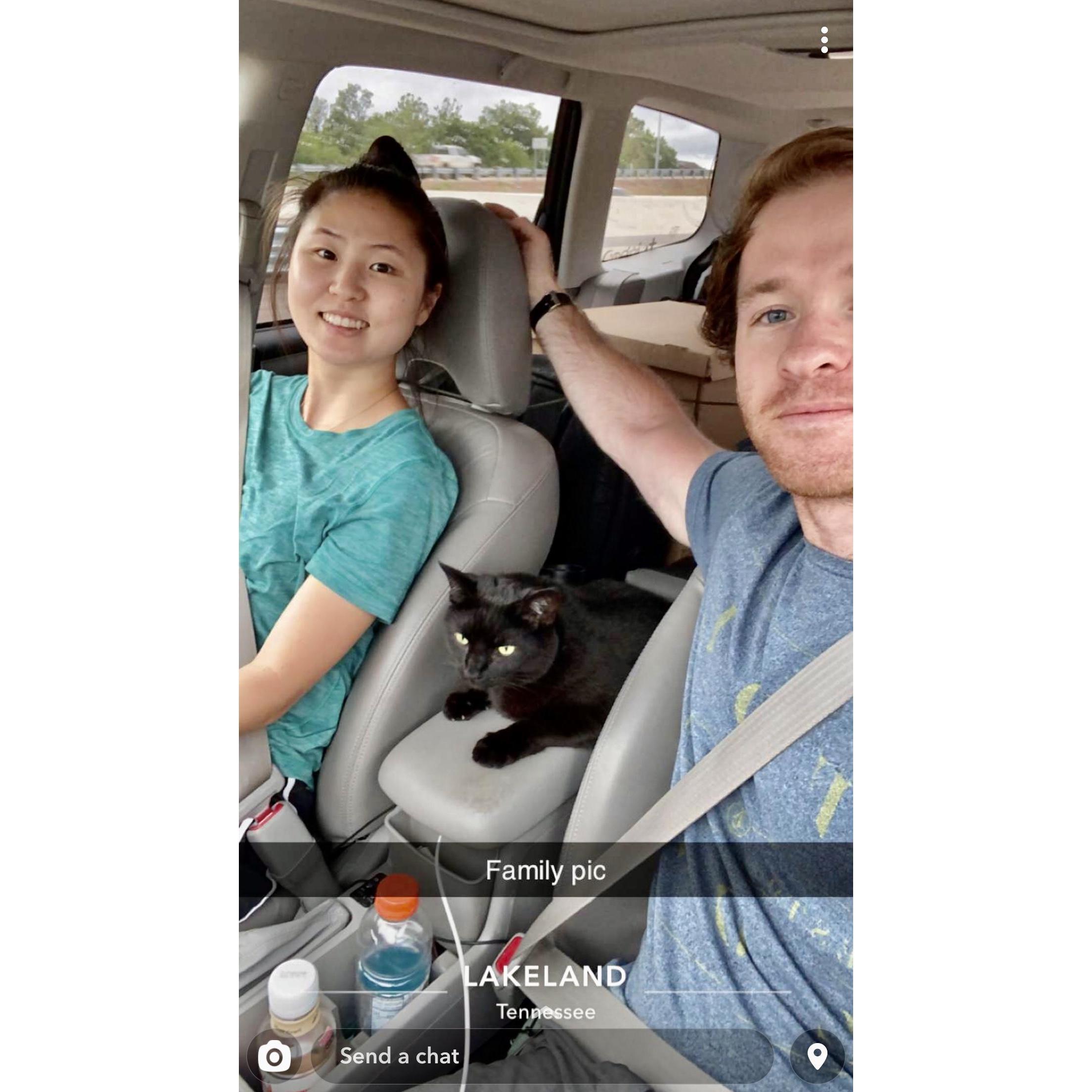 2020 - Lakeland, Tennessee (apparently.) Peter helped Judy and Bugg move across the country to Monterey, California.