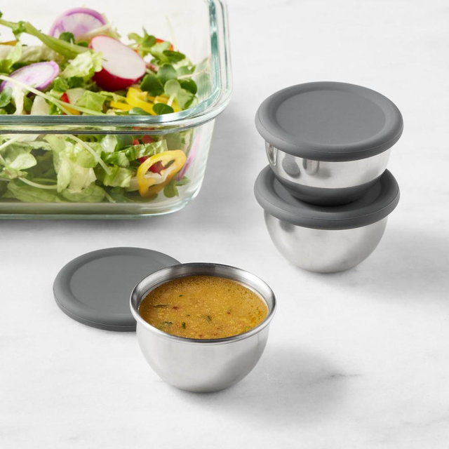 Hold Everything Condiment Containers, Set of 3