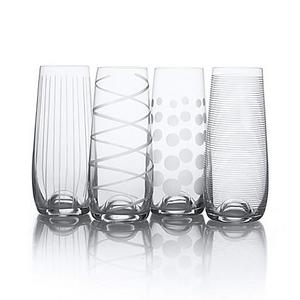 Mikasa® Cheers Stemless Champagne Flutes (Set of 4)