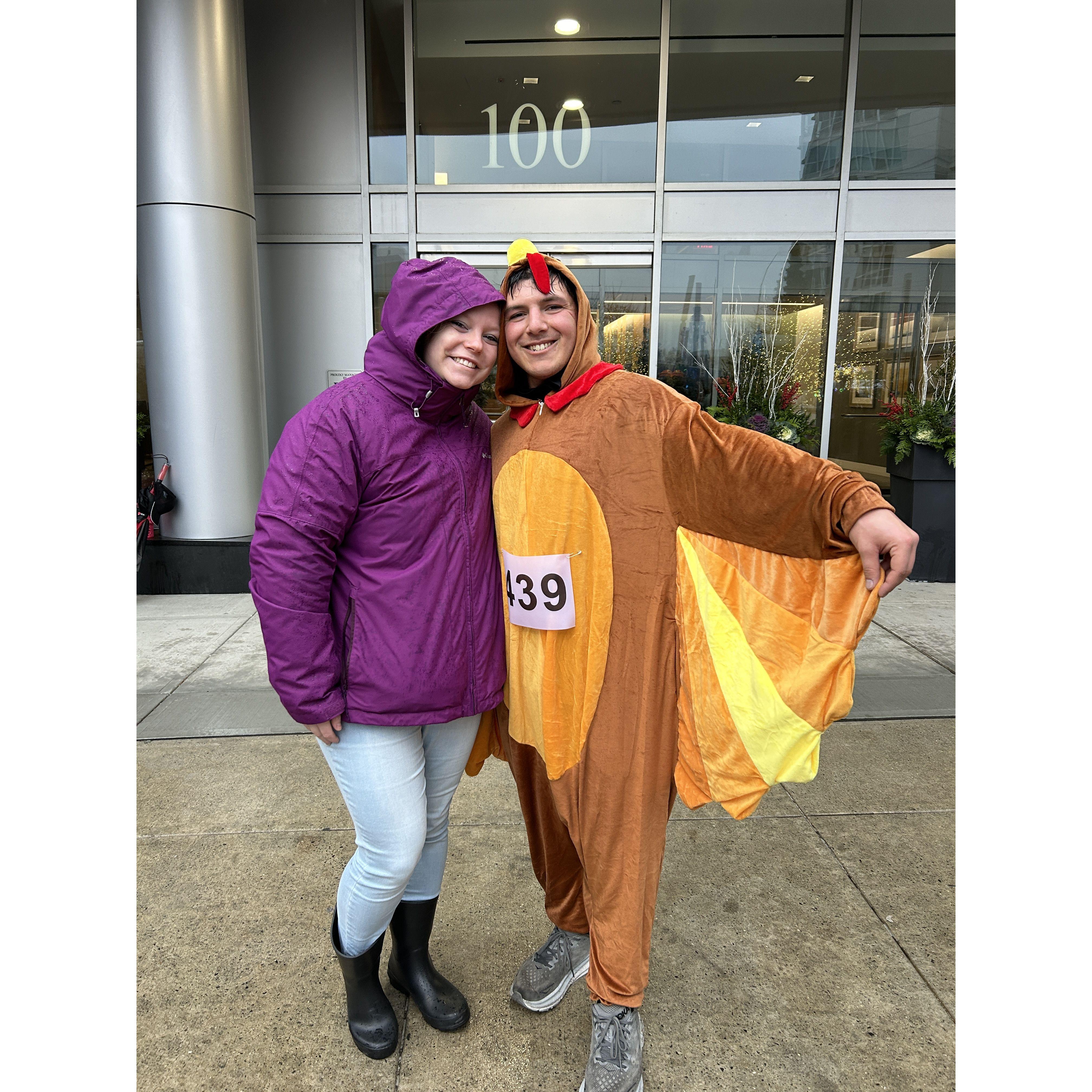 When he participated in his first Turkey Trot