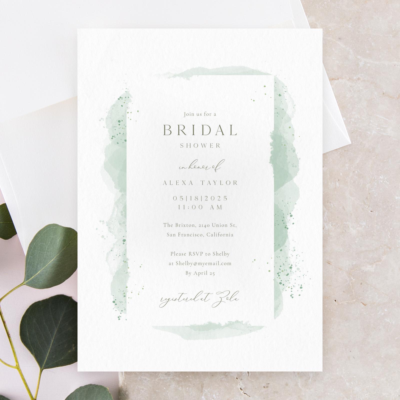 Zola Wedding & Bridal Shower Invitations Zortas Frame