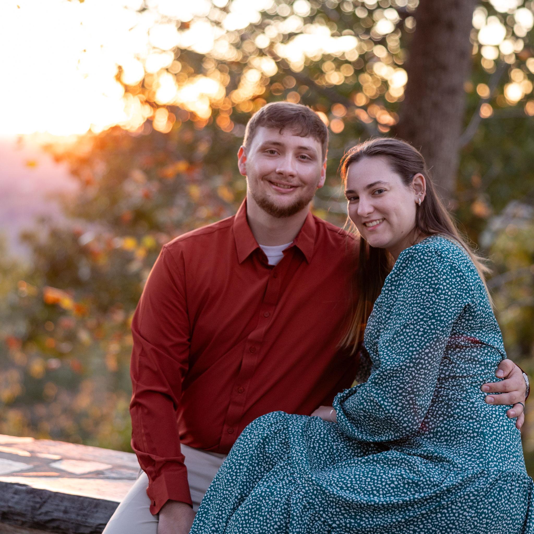 Engagement photos we had done in Morrow Mountain, in Albermarle! Photos taken by Kim Yandle. ©