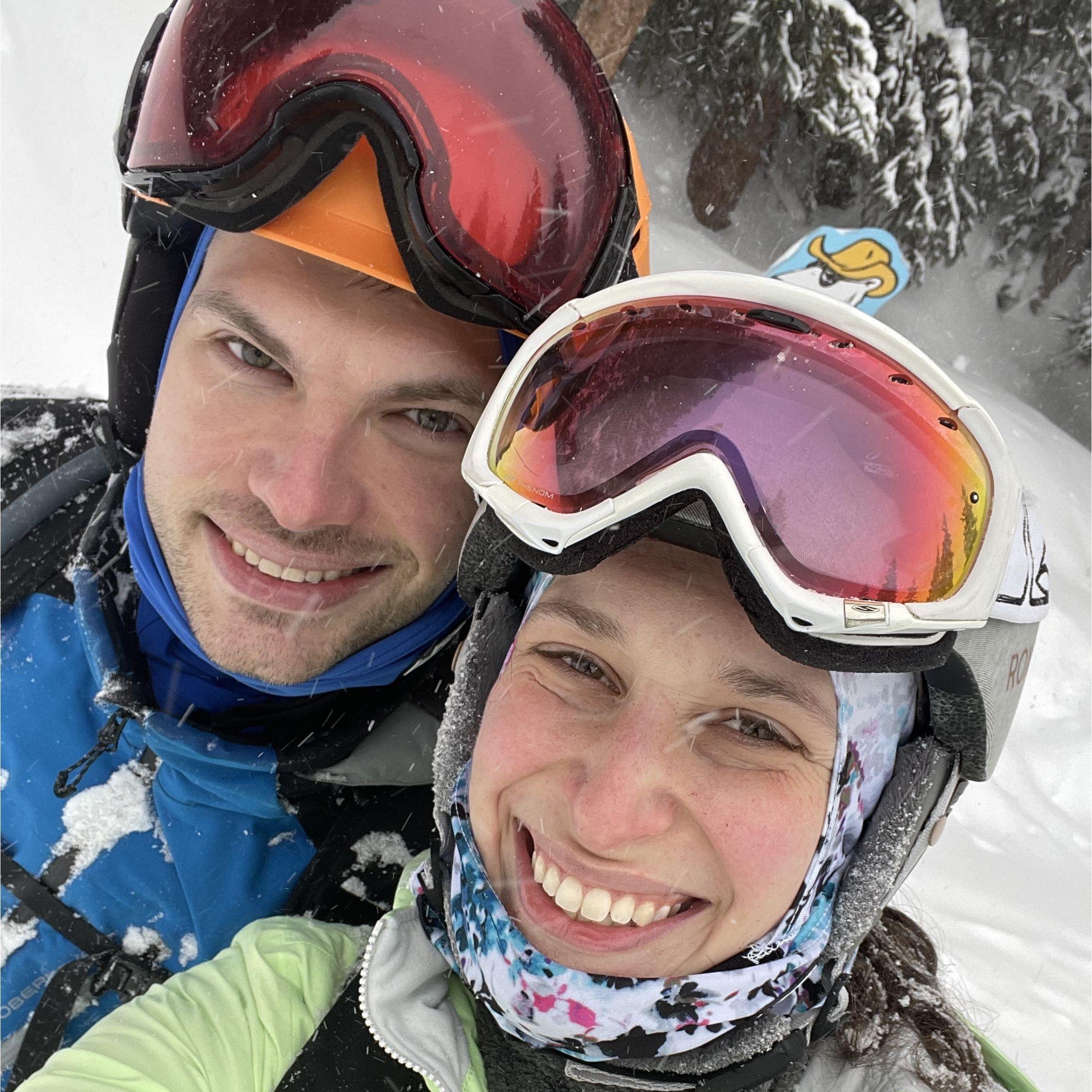 Emily's first time ever skiing! Snowbird, Utah (2023)