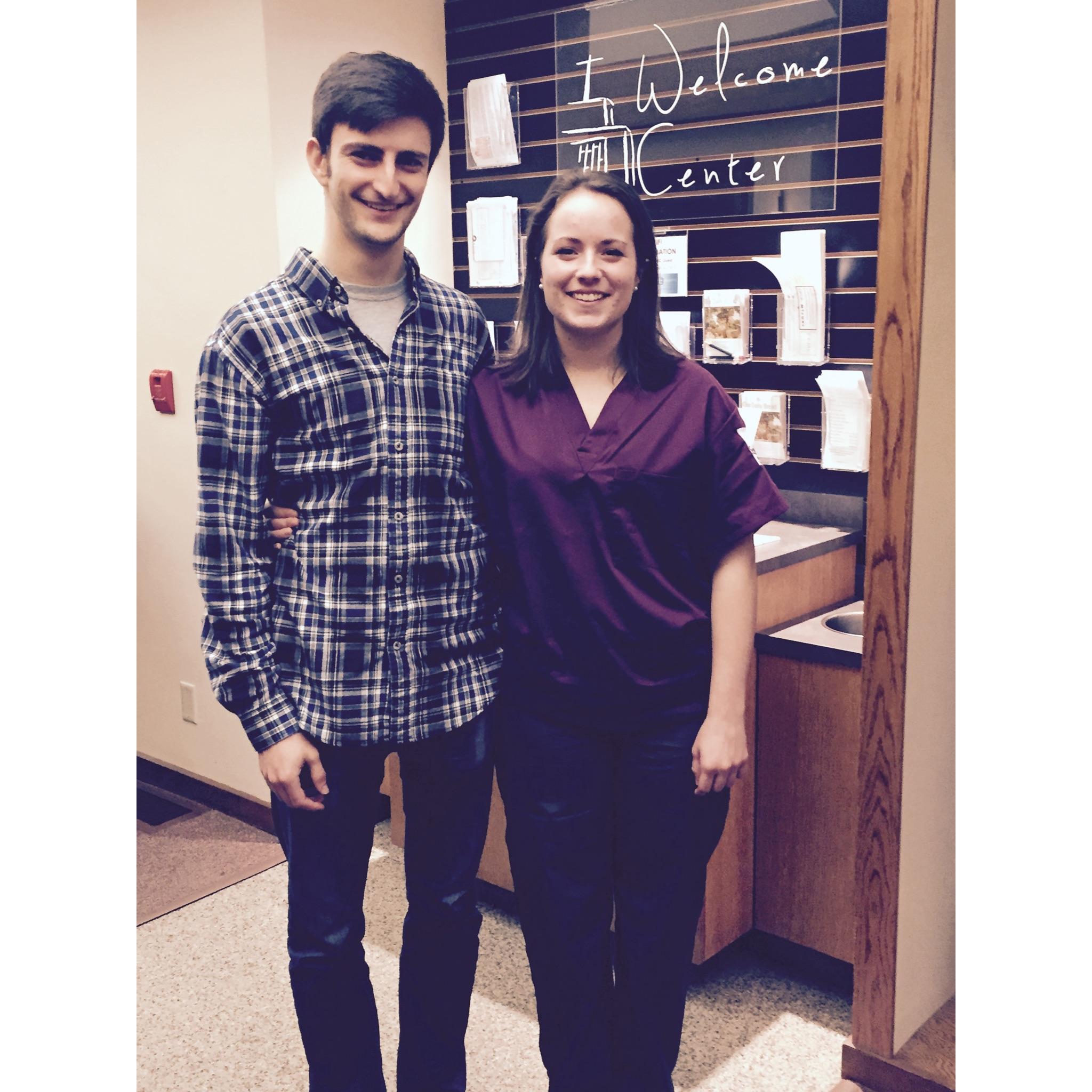 Sarah's nursing consecration ceremony, Fall 2016