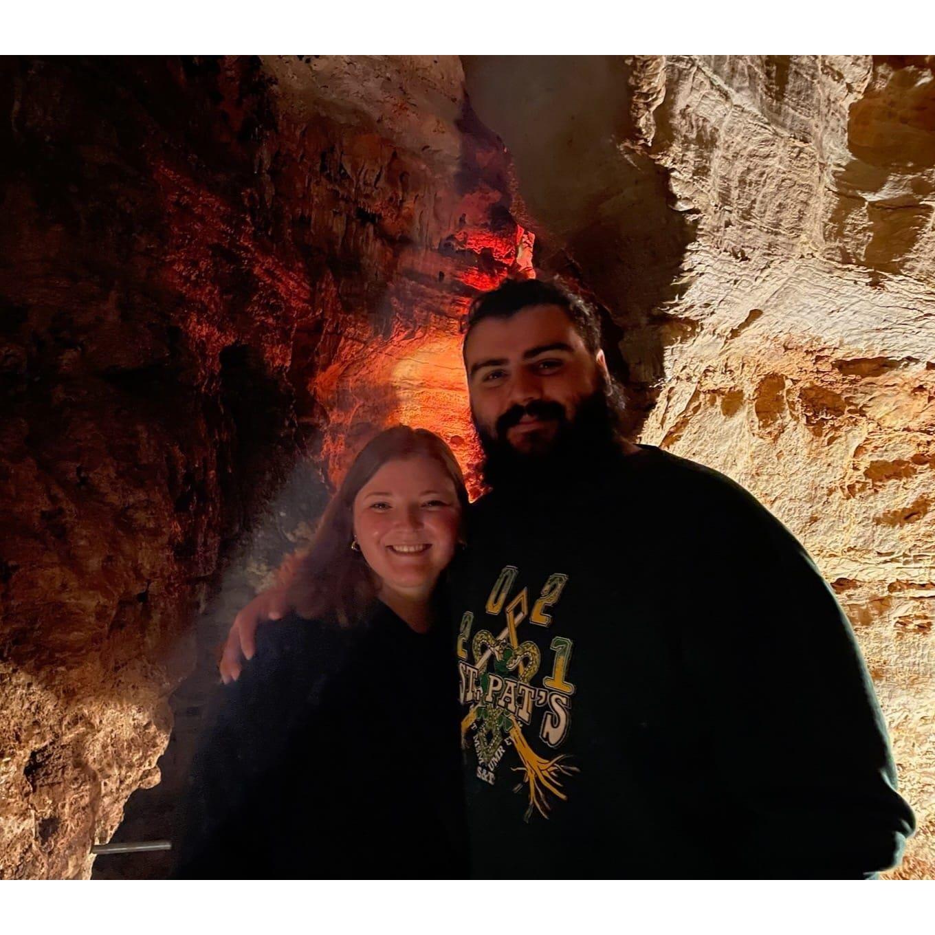 Trip to a cave with Mike's parents!