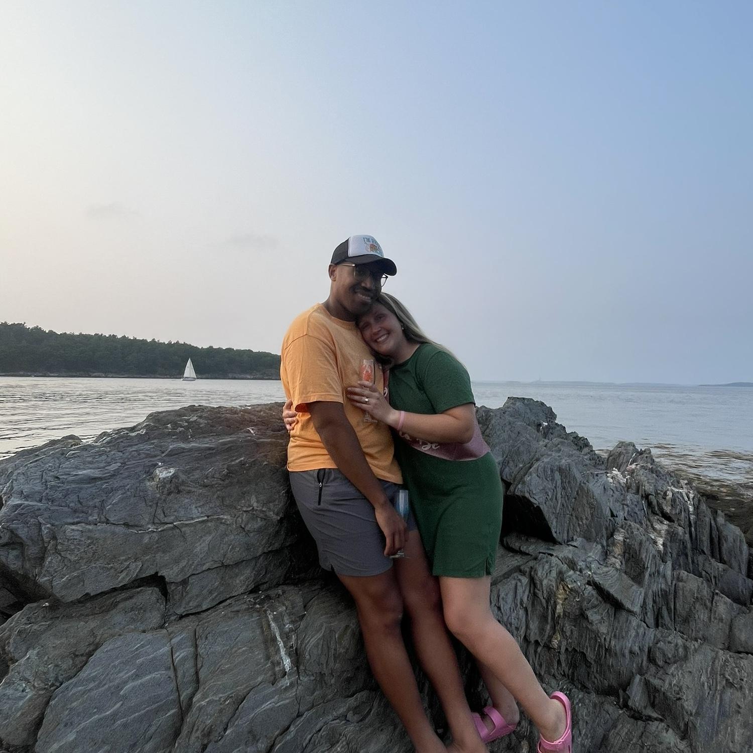 August 2024 - Kyle popped the question on Peaks Island! 💍